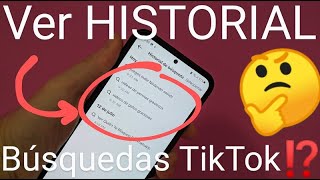 📱🔎👀 Como VER el HISTORIAL de BÚSQUEDA en TIKTOK FÁCIL y RÁPIDO [upl. by Ainola]