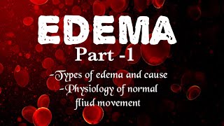 Edema  Physiology part 1 [upl. by Schulman]