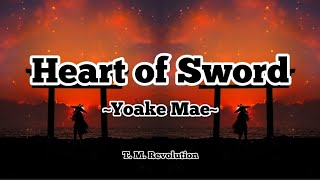 TM Revolution  Heart of Sword Yoake Mae RomajiEnglish [upl. by Kerwon]