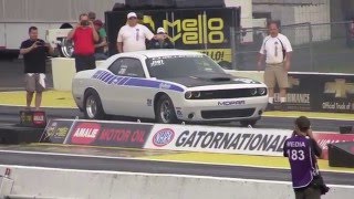 First Hellcat Challenger in Stock Gatornationals 2016 [upl. by Ramej743]