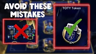 DO THIS BEFORE TOTY ARRIVES MISTAKES TO AVOID IN FC24 MOBILE TOTY TOKENSPLAYER EXCHANGES fcmobile [upl. by Tutankhamen]