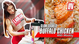 Buffalo Chicken SlowCooker Recipe by Maddy Forberg [upl. by Racklin]