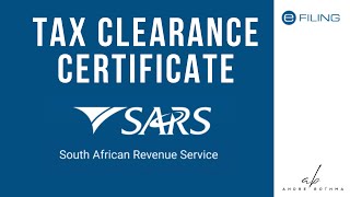 UPDATED How to get a Tax Clearance Certificate  SARS eFiling Tutorial [upl. by Edlyn]