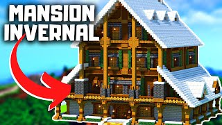 Casa en la nieve para minecraft tutorial paso a paso [upl. by Annodahs373]