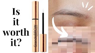 HOW TO GROW THICKER EYEBROWS  GrandeBrow Serum Review  Is it worth it [upl. by Raines]