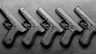 La EVOLUCIÓN de las Pistolas GLOCK Gen 1  Gen 5 [upl. by Eahsal]