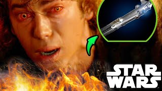 Why Anakin Tried to Reach His Lightsaber While Burning Not Why You Think  Star Wars Explained [upl. by Akemak]