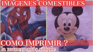 COMO IMPRIMIR IMAGENES COMESTIBLES [upl. by Nosnor]