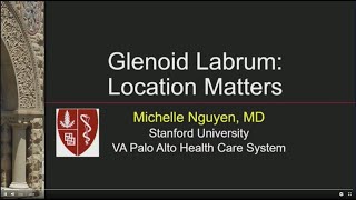 Stanford Radiology quotGlenoid Labrum Location mattersquot by Michelle Nguyen MD [upl. by Aela]