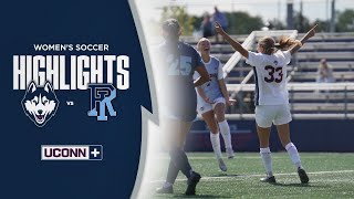 HIGHLIGHTS  UConn Womens Soccer vs Rhode Island [upl. by Namya675]