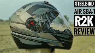 Steelbird Air SBA 1 R2K Review In Hindi  Best Helmet under 2000 [upl. by Aneela]