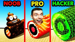 NOOB vs PRO vs HACKER SUSHI ROLL [upl. by Golding]