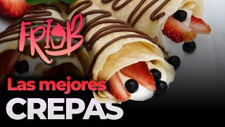 Como hacer Crepas en casa Receta facil económico y rapido [upl. by Nachison829]