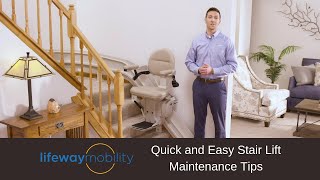 Quick and Easy Stair Lift Maintenance Tips  Lifeway Mobility [upl. by Yelad]