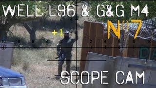 Airsoft Sniper Gameplay L96 amp M4 Scope Cam Video7 [upl. by Fesoj398]