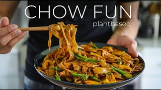 HAVE FUN chowing down this QUICK Chinese Veggie Chow Fun Recipe [upl. by Nugent]