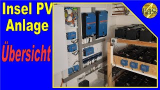 PV Insel Anlage mit Speicher System Übersicht  Victron Multiplus II  Notstrom für Blackout [upl. by Zingg866]