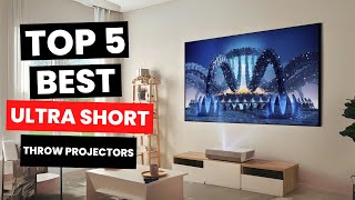 Top 5 Best Ultra Short Throw Projectors 2024 [upl. by Ahsikel835]