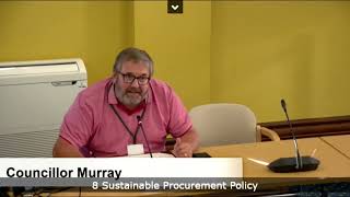 Councillor Murray  response [upl. by Anauqcaj]