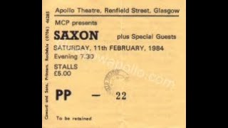 Saxon Live at the Glasgow Apollo 1984 [upl. by Hewet]