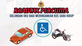 Roadtax Percuma Untuk OKU dan Waris [upl. by Saito]