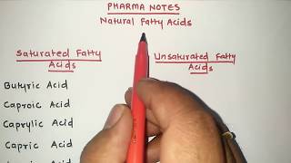 SATURATED and UNSATURATED FATTY ACIDS WITH TRICS  RRB PHARMACIST EXAM  GPAT  ESIC  PART44 [upl. by Rainwater]