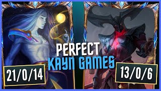 This is what a PERFECT Red AND Blue Kayn Game look like IN CHALLENGER [upl. by Base]