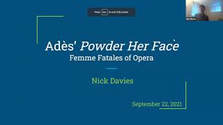 Femme Fatales of Opera Adès quotPowder Her Facequot [upl. by Calvo651]