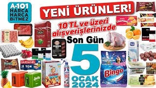 A101 SON GÜN 5 OCAK 2024 KATALOĞU  GIDA İNDİRİMLERİ  A101 KAMPANYA  TEMİZLİK  A101 BU HAFTA [upl. by Darice]