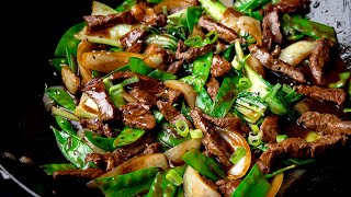 Super Quick amp Super Tasty Beef Stir Fry with Hoisin Sauce [upl. by Herculie414]