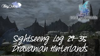 FFXIV Heavensward  Sightseeing Log 2935 at The Dravanian Hinterlands Visual Guide [upl. by Leiva]