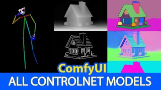 ComfyUI Basic  All ControlNet Models and Preprocessors ComfyUI آموزش [upl. by Yrem781]