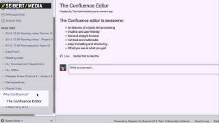 Confluence demo How to create a child page [upl. by Su]