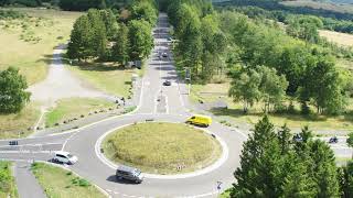 Anfahrt zum Besucherparkplatz von Vogelsang IP im Nationalpark Eifel [upl. by Blynn920]