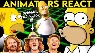 Animators React to THE SIMPSONS Ft David Silverman [upl. by Anal44]