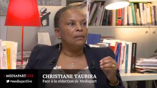 Christiane Taubira face à la rédaction de Mediapart [upl. by Yssenhguahs370]