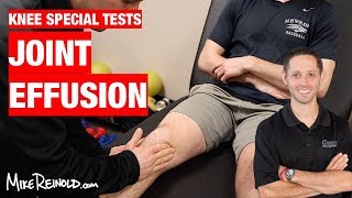 Knee Joint Line Effusion Special Test [upl. by Lauri944]