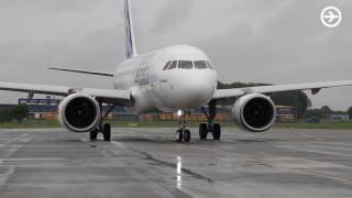 Erstlandung A319neo in Linz First Landing A319neo in Linz [upl. by Edwina]