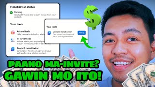 Paano MaInvite Sa Content Monetization Beta  New Update update today monetization guide fyp [upl. by Naahsar262]