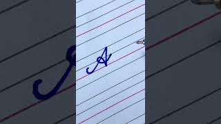 How to write English cursive writing Letters A a  Cursive writing a to z  Cursive abc  abcd [upl. by Notxed]