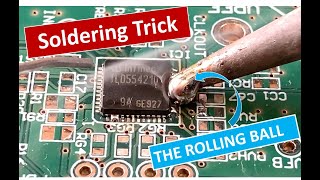 Soldering tip for QFN the Rolling Ball [upl. by Rebecka]