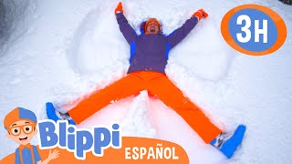 Ángel en la nieve  Blippi Español  Videos educativos para niños  Aprende y Juega [upl. by Takeshi]