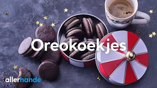 Oreokoekjes zelf bakken  Recept  Allerhande [upl. by Llerdnam]