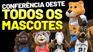 Quais são os MASCOTES dos TIMES DA NBA OESTE [upl. by Tchao230]