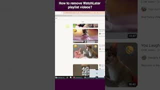 How can I delete all YouTube watch later videos at once [upl. by Clintock673]