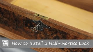 How to Install a Half Mortise Lock [upl. by Axe]