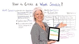 How to Create a Work Schedule  Project Management Training [upl. by Eikin372]