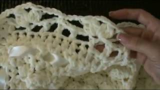 Crochet EASY Lace Border Video 2  STEP BY STEP TUTORIAL [upl. by Christan686]