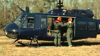 Saluda River Helicopter Trout Stocking 2013 [upl. by Nnahaid]