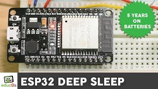 ESP32 Deep Sleep Tutorial for Low Power Projects [upl. by Anitra]